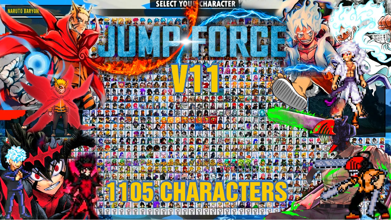 Jump force mugen на андроид. Jump Force Mugen v11. Jump Force Mugen v10. Муген джамп Форс 12. Jump Force Mugen PC.