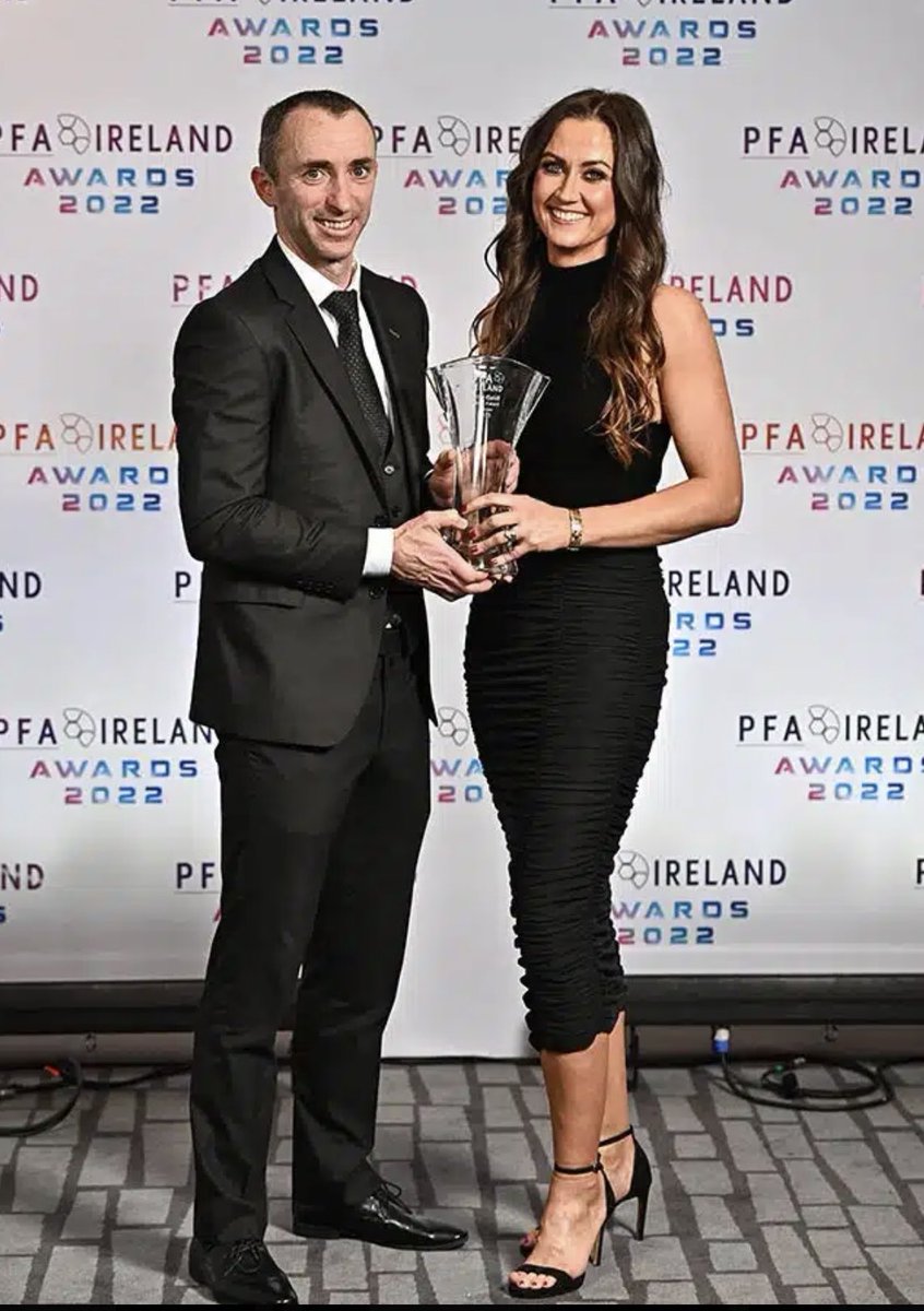 What a great night at the <a href="/PFAIOfficial/">PFA Ireland</a> awards. Unbelievable job by all involved to put on such an event. Stunned and humbled to receive the Merit Award. Congrats to all the winners but highlight of the night though was the amazing Josh Bradley, what an inspiration. 👏⚽️ 🇮🇪
