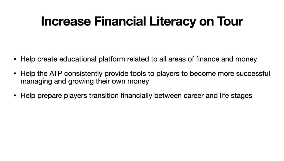 1/2

As previously shared, I’m running in the ATP Player Advisory Board election.

These slides represent a few ideas and values I stand for.