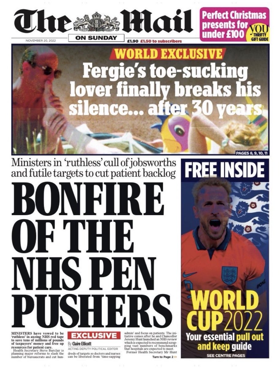 For the record, the managers in my hospital are dedicated, skilled, tenacious professionals who are worth their weight in gold. And this kind of nasty, divisive, government-driven bile from the Mail is tedious claptrap 🙄