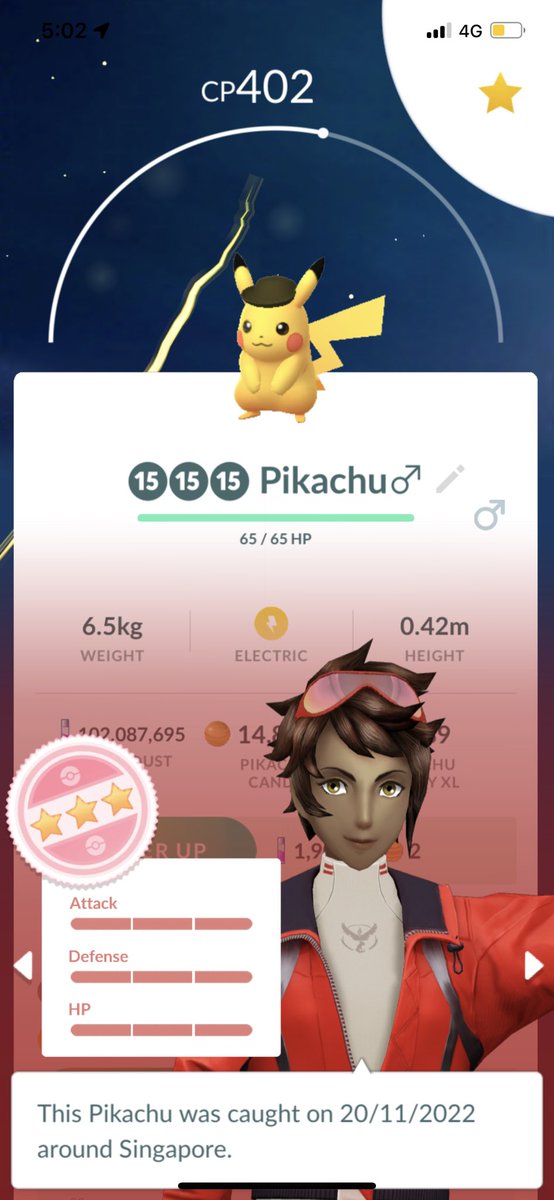 Cloudy9Pokemon's tweet photo. Got the Hundo black hat pika from Gofeast research 
Missing the green balloon shiny pika 😢 https://t.co/FTF5m6Q2aQ