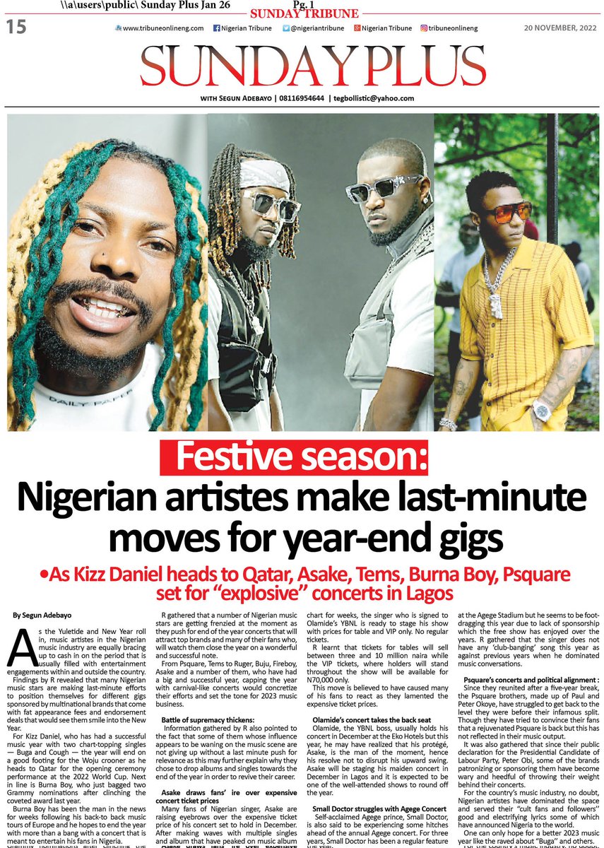 Timi2013Adebayo's tweet photo. Still on the grind. If your fave is here, catch their gist and don't forget to follow your boy here!
#Entertainment #music #movies #asake #wizkid #psqaure #KizzDaniel #otedola https://t.co/tkbaT0SSoF
