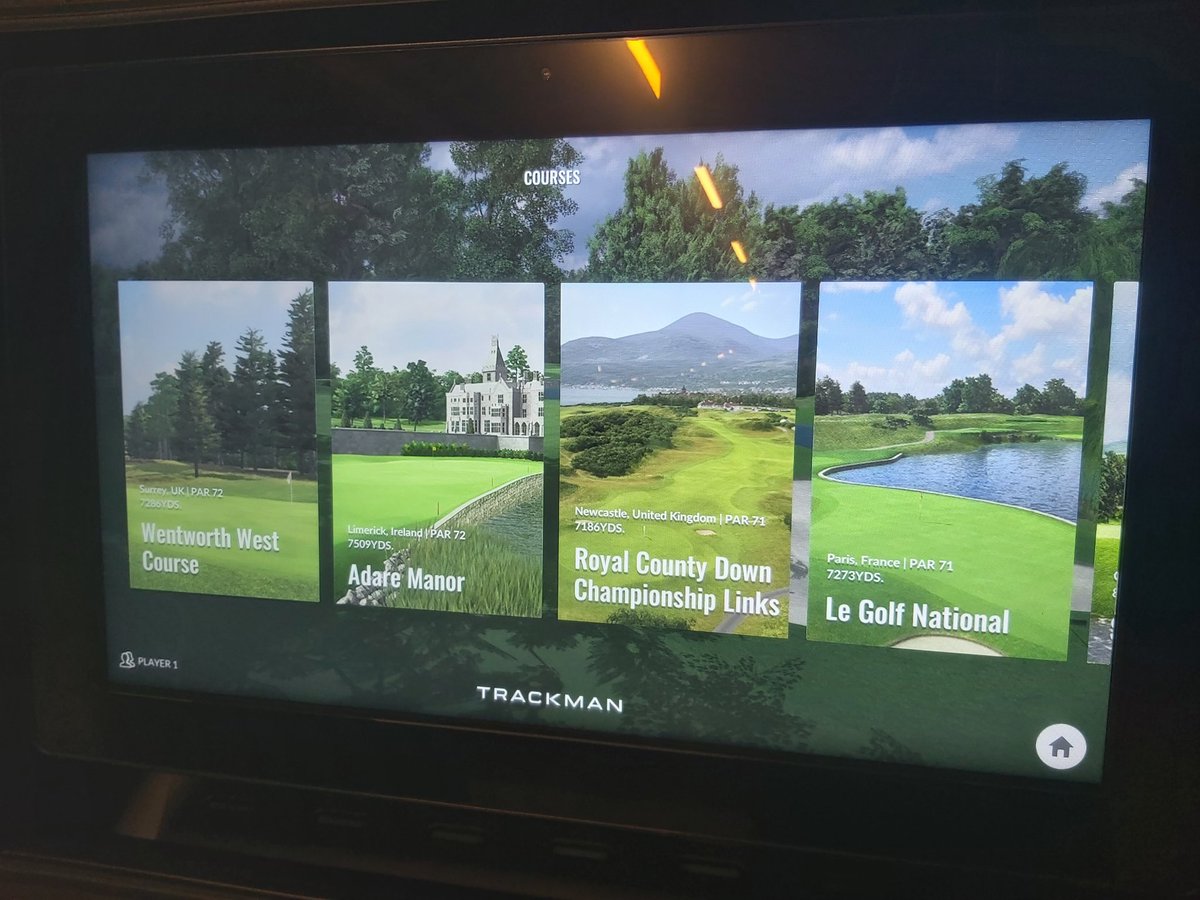 HartCommonGC's tweet image. Lots of great courses to choose from at the range today. Get a 4 ball together and take on Royal County Down or start tracking you progress ahead of winter practice. #trackman #trackmanrange
#westhoughton
