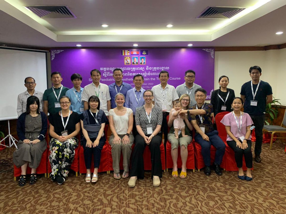 Lowri Bowen (@lowri_bowen) on Twitter photo Great 3day teaching in Phnom Penh. First Cambodian <a href="/SAFE_courses/">Safer Anaesthesia from Education (SAFE)</a> Paediatrics. Privileged to meet so many anaesthetic providers motivated to learn. So excited for future Cambodian courses after the amazing train the trainer course today. <a href="/LinnyBaxter/">Linden Baxter</a> <a href="/wfsaorg/">WFSA</a> <a href="/Assoc_Anaes/">Association of Anaesthetists</a> Great 3day teaching in Phnom Penh. First Cambodian <a href="/SAFE_courses/">Safer Anaesthesia from Education (SAFE)</a> Paediatrics. Privileged to meet so many anaesthetic providers motivated to learn. So excited for future Cambodian courses after the amazing train the trainer course today. <a href="/LinnyBaxter/">Linden Baxter</a> <a href="/wfsaorg/">WFSA</a> <a href="/Assoc_Anaes/">Association of Anaesthetists</a>
