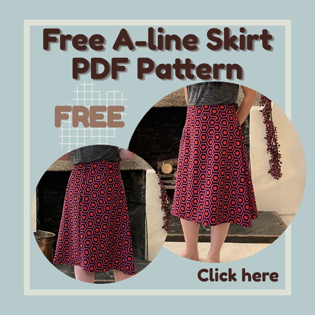Free PDF A-line skirt pattern available now at #keepbritainsewing. This skirt is easy to make and perfect for beginners. Happy sewing! Link in bio.

#sewing #sew #sewingpattern #sewingproject #skirt