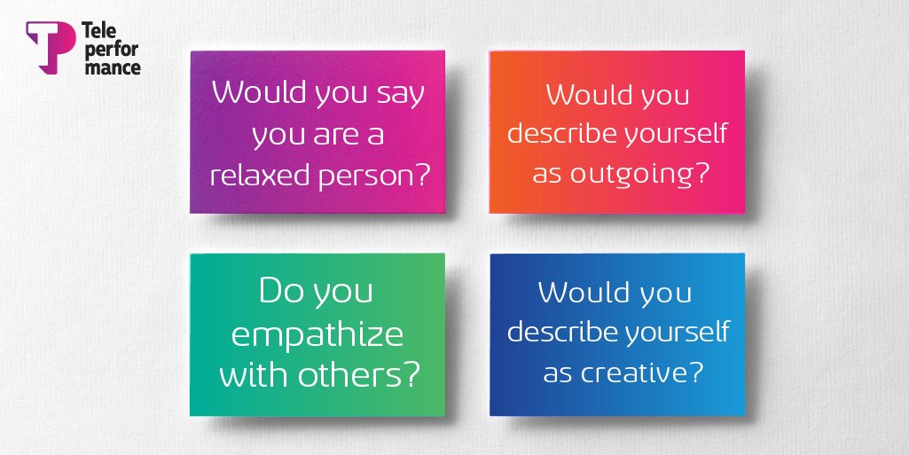 wearetpingreece's tweet photo. Personality traits affect various aspects of your life. Openness to Experience, thoughtfulness, creativity, sociability and emotional stability. Take the test and find out more: https://t.co/stg0Xudh8g
#TeleperformanceGreece #TPValues #personalitytrait https://t.co/nSUJ3hBie9