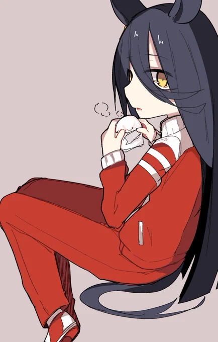 肉まんを食べるカフェ#ウマ娘 