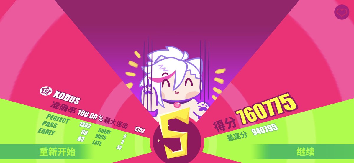 Tempestissimo2's tweet photo. Xodus（裏）AP！！！#MUSEDASH #xodus #allperfect 

【【（改）全国三杀/Muse Dash最难】Xodus（里）大触12 ALL PERFECT！！！！！！-哔哩哔哩】 https://t.co/6eBQfg5Cwx https://t.co/1MkDu8JCo6