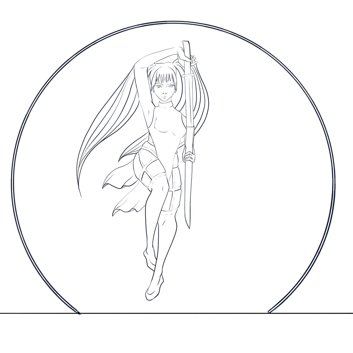 Olgaolis's tweet photo. We are back to girls with swords... my comfort zone
Can’t wait to color her! 

#girlwithswords #digitalart #sword #katana #sketch #artistsoninstagram #smallartist #artist #art https://t.co/0SHz87XwSG