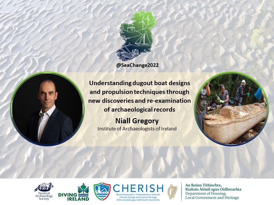 SeaChange2022's tweet photo. After the success of our dugout boat recording course on Friday, Niall Gregory is enlightening all conference delegates about these remarkable and enduring vessels.  #SeaChange22 #ArchConf22 @NautArchSoc @divingIreland @CHERISHProj @NationalMons https://t.co/iRFYcEcb0n