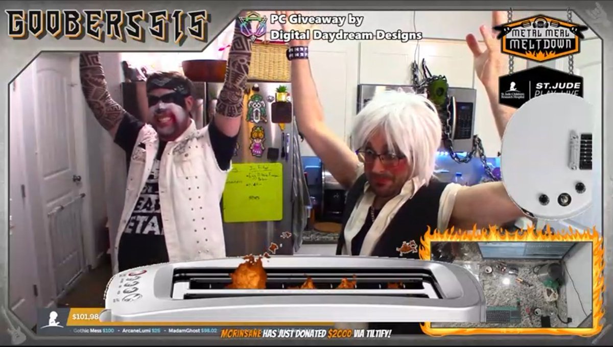 MetalMealMelt's tweet photo. WE DID IT!!!! $100K!!!!! NOW THAT'S METAL!!!! THANK YOU!!! 🖤🖤🖤 #MetalMealMelt2022 https://t.co/sX99VacnwO