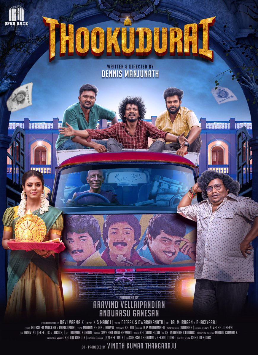 NAMBIKKAI CHANDRU (@nambikaichandru) on Twitter photo Get ready for this witty fun filled family entertainer #Thookudurai
#ThookuduraiFirstLook
🎬<a href="/dennisfilmzone/">Dennis Manjunath</a>
<a href="/opengatepicture/">Open Gate Pictures</a> <a href="/iYogiBabu/">Yogi Babu</a> <a href="/IamIneya/">Ineya</a> #MottaRajendran <a href="/smahesh0603/">Mahesh Subramaniam</a> <a href="/Bala_actor/">Bala saravanan actor</a> <a href="/Senrayanoffl/">Actor Senrayan</a> <a href="/arvind_mvp/">Aravind Vellaipandian</a> <a href="/Anburasug/">Anburasu Ganesan</a> <a href="/DoneChannel1/">Done Channel</a> <a href="/digitallynow/">Digitally</a> Get ready for this witty fun filled family entertainer #Thookudurai
#ThookuduraiFirstLook
🎬<a href="/dennisfilmzone/">Dennis Manjunath</a>
<a href="/opengatepicture/">Open Gate Pictures</a> <a href="/iYogiBabu/">Yogi Babu</a> <a href="/IamIneya/">Ineya</a> #MottaRajendran <a href="/smahesh0603/">Mahesh Subramaniam</a> <a href="/Bala_actor/">Bala saravanan actor</a> <a href="/Senrayanoffl/">Actor Senrayan</a> <a href="/arvind_mvp/">Aravind Vellaipandian</a> <a href="/Anburasug/">Anburasu Ganesan</a> <a href="/DoneChannel1/">Done Channel</a> <a href="/digitallynow/">Digitally</a>