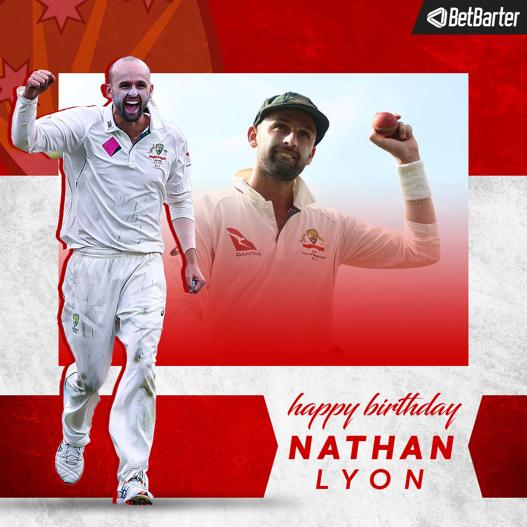Wishing the Aussie legend Nathan Lyon a very Happy Birthday.   