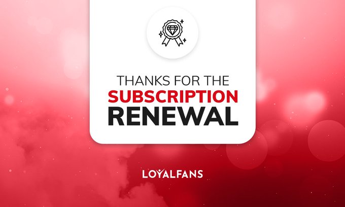 I just got a subscription renewal on #realloyalfans. Thank you to my most loyal fans! https://t.co/69379hWkN0