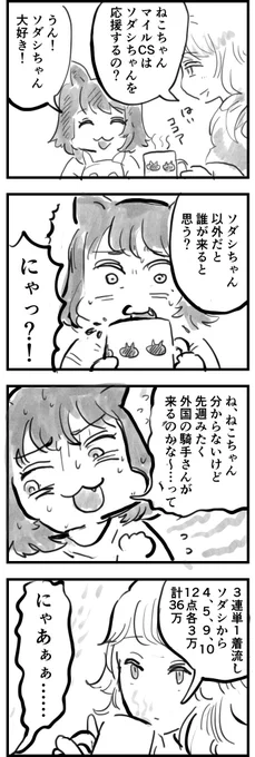 ねこちゃんとお姉さん、マイルCS 