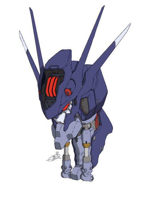 ガンダムファラクトの頭描きました頑張った 