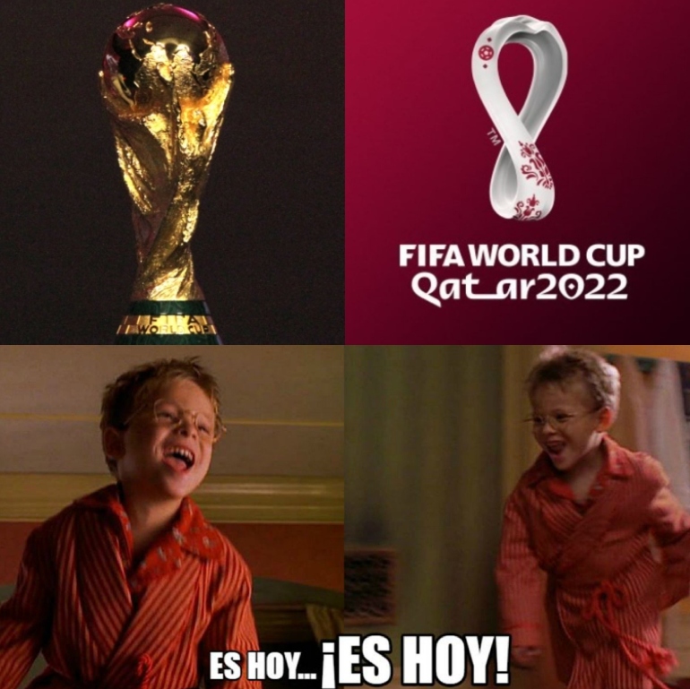 Es de nuestro agrado informarles que HOY, sí, HOY, inicia el Mundial de Qatar 2022. Después de más de 4 años de espera, llegó el día. ¡¡VAMOOOOOOOS!!