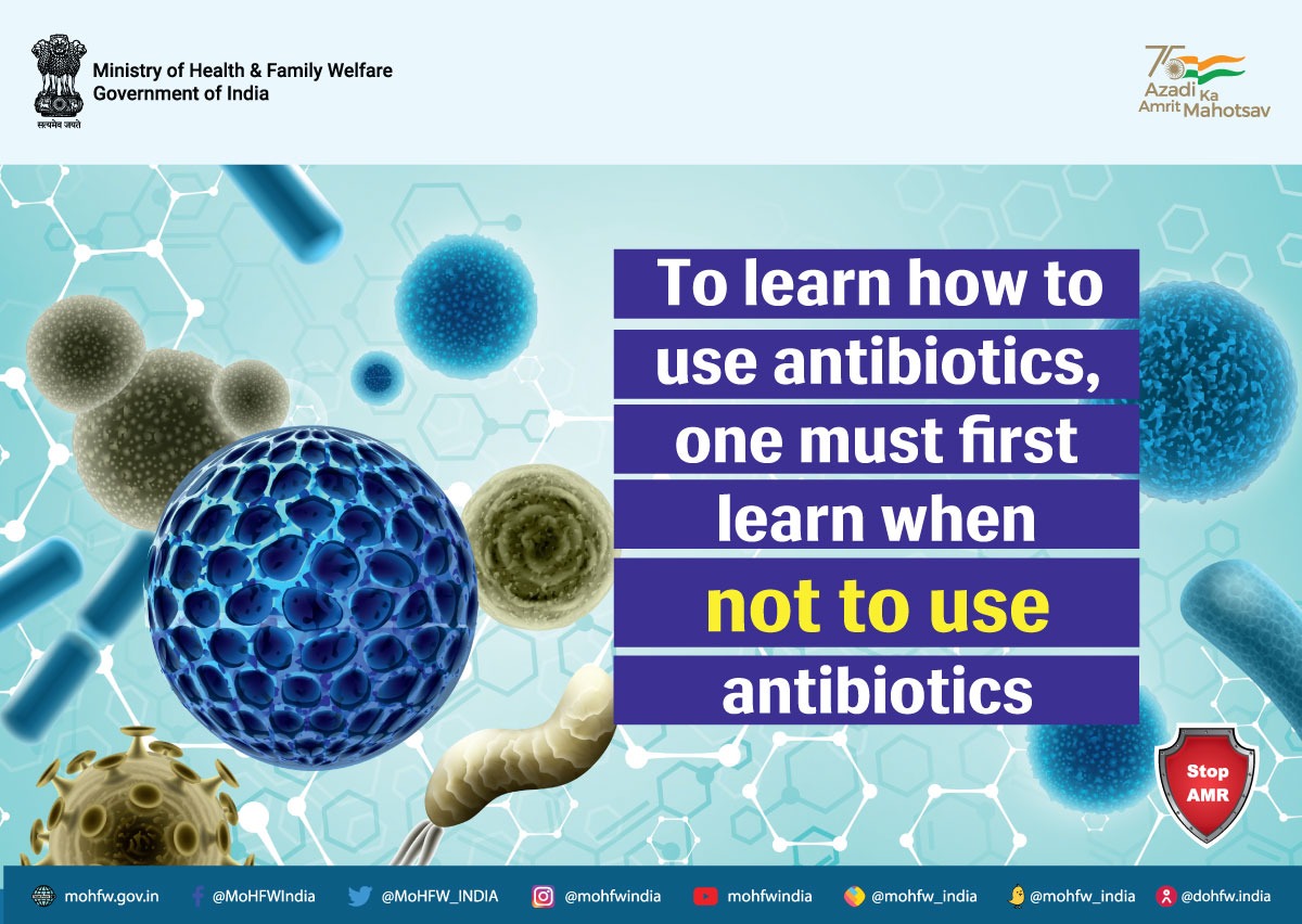 Do not consume antibiotics until prescribed by a registered medical practitioner. This #WorldAntimicrobialAwarenessWeek (18th-24th November), let us all pledge to prevent Antimicrobial resistance at individual level.