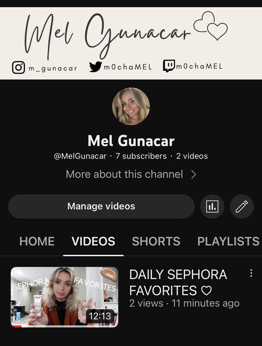 First YouTube video up!!! 
This one’s for my girls 🥰💋 youtu.be/qiyhUq43mc0