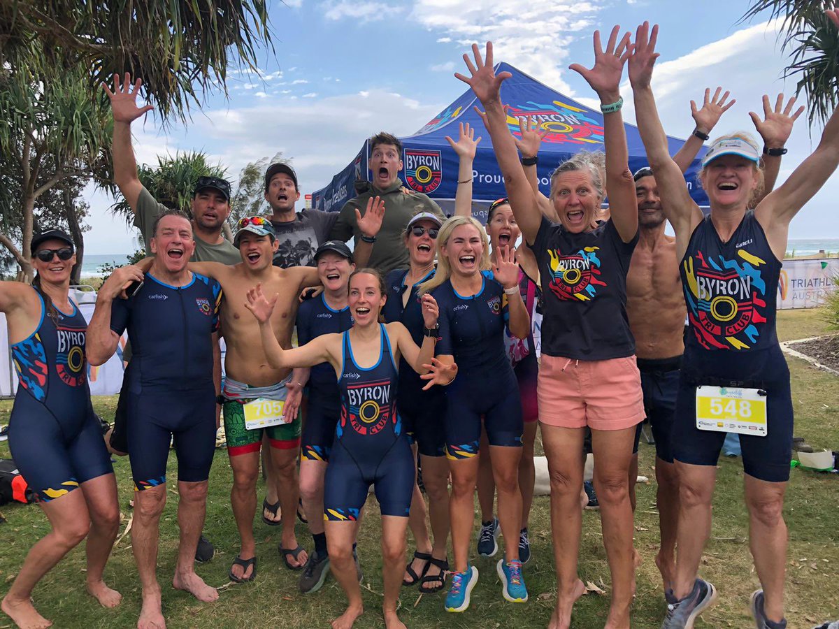 Join a team, do a sport. Staying fit is easier with a clear purpose

Bonus: you just might live longer  

Pic: Byron Tri Club after our first race of the season 🙌🏻
