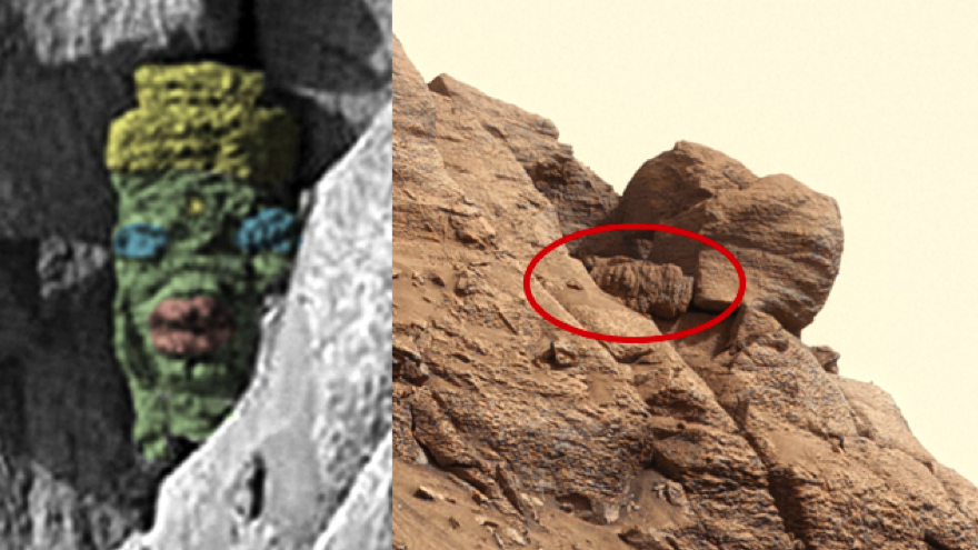 UFO_Sightings_X's tweet photo. Ancient Sculpture Face Found On Mars! Nov 20, 2022, UFO Sighting News. https://t.co/vE6nDK6GOr #archeology #ancientaliens #planetmars https://t.co/74SD104BNa