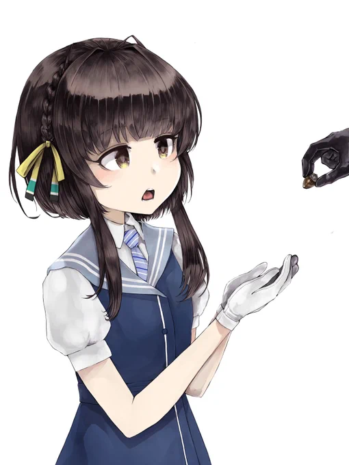 鵜来はいい子だな。特別なドングリをやろう。 