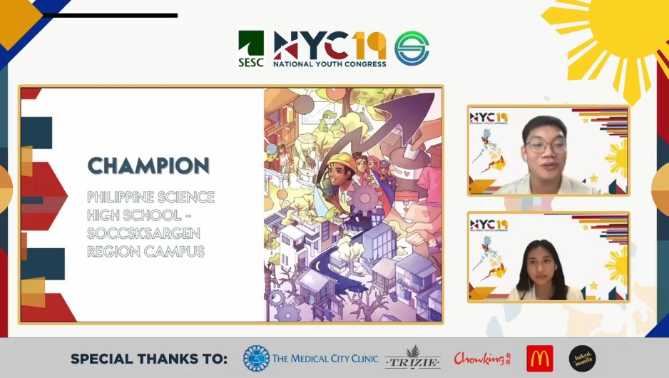 nycph20's tweet photo. Congrats to the CAPTURE Digital Infographic champion, Philippine Science High School - SOCCSKSARGEN Region Campus https://t.co/1Po9BTl4Os
