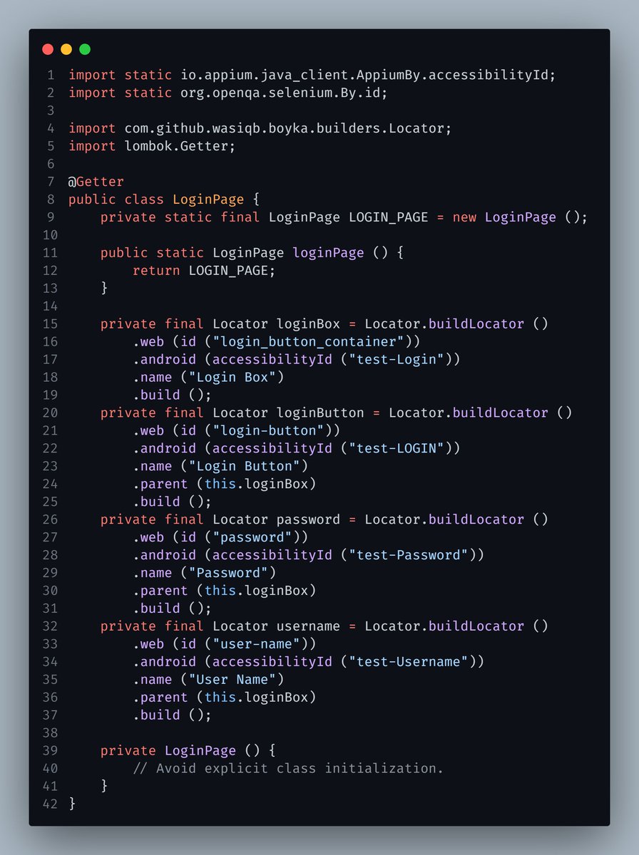 BoykaFramework's tweet image. 👉 How the #pageobject will look when the application is same for Web and Android?