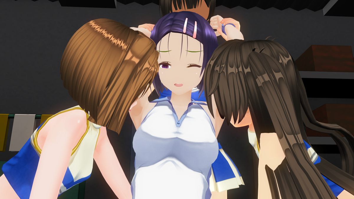 lemon__tick's tweet photo. 体育倉庫に監禁されチアに弄ばれる西連寺春菜 #COM3D2 #西連寺春菜 #レズ #腋 #腋舐め #ToLOVEる https://t.co/dmBsk32XEt https://t.co/c99T4kQUNT