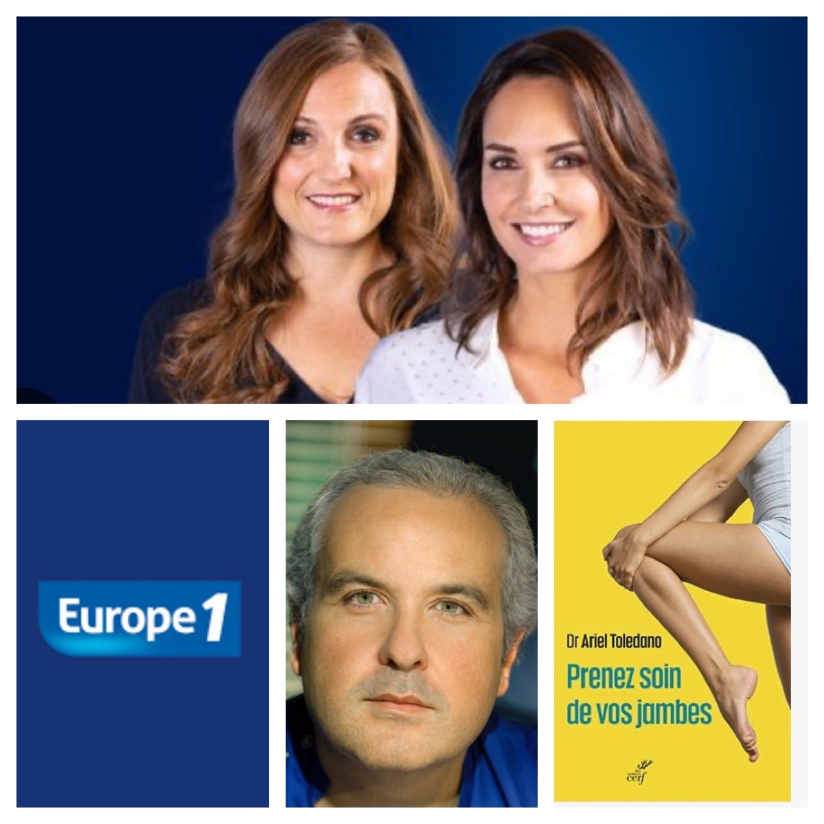 Demain, lundi 21 novembre 2022 à 11h sur <a href="/Europe1/">Europe 1</a>. Je serai avec <a href="/juliavignali/">Julia Vignali</a> et <a href="/GomezMelanieE1/">Gomez Mélanie</a>. Nous allons parler de “Prenez soin de vos jambes”<a href="/EditionsduCERF/">Éditions du Cerf</a>