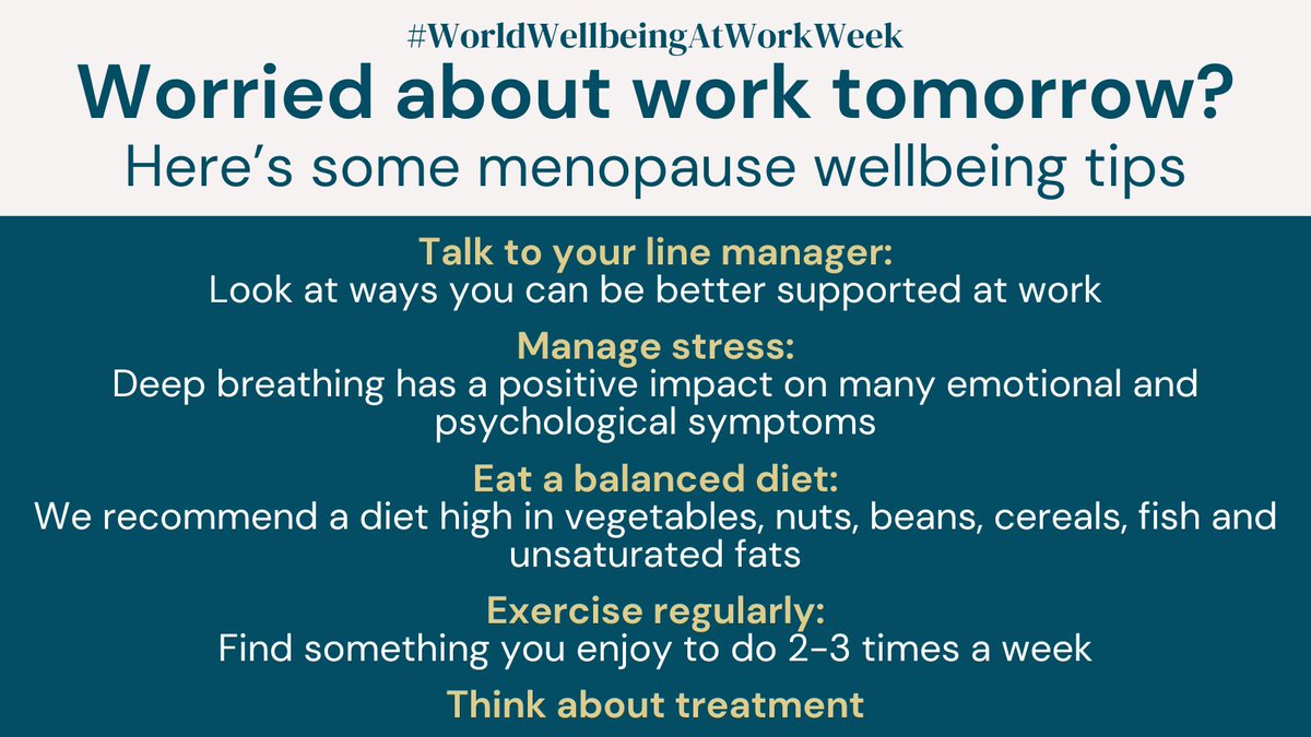 If you're struggling with perimenopause &amp; menopause symptoms, that Sunday 'back to school' feeling can make the workplace a daunting place. At the end of #WorldWellbeingAtWorkWeek, I wanted to share some tips on how to menopause-proof your work life. Explore more on <a href="/balanceMeno/">balance Menopause</a>
