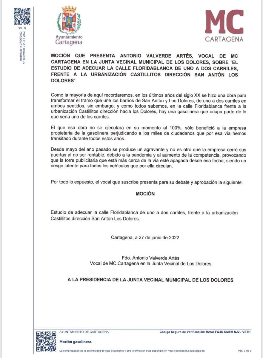 MCCartagena_ct's tweet photo. 📐 El #picoesquina de acceso a #LosDolores desaparecerá de cara a las elecciones a pesar de que hace escasos 5 meses cuando lo propusimos le parecía imposible a #LaTrinca y hasta la presidenta ilegal de la Junta Vecinal (PP) votó en contra.

#LaVozdeCartagena
#Cartagena 🇩🇰 https://t.co/vrdde9L1tT