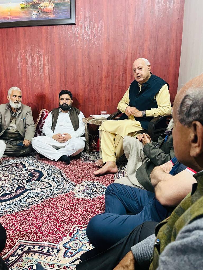 JKNC on Twitter "Dr Farooq Abdullah visited the residence of Late Er