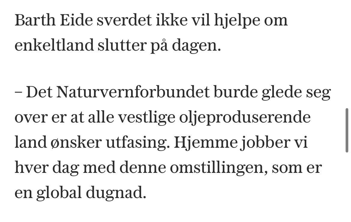 Unnskyld meg <a href="/EspenBarthEide/">Espen Barth Eide</a>, men hvor i mantraet «utvikle, ikke avvikle» snakker dere om utfasing egentlig? Og hvis dere visstnok ønsker utfasing, hvorfor fortsetter dere oljeletingen?