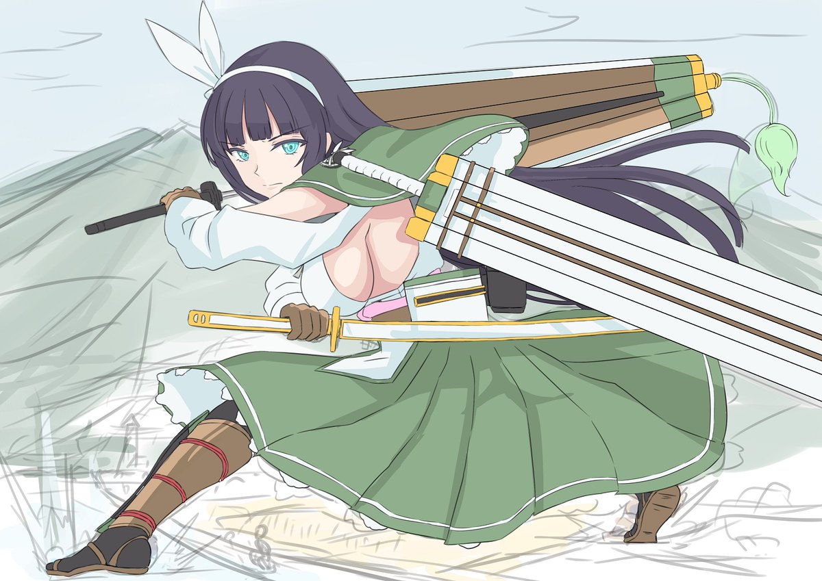 カッコイイ春日山も描かないとアカンよね、という事で 