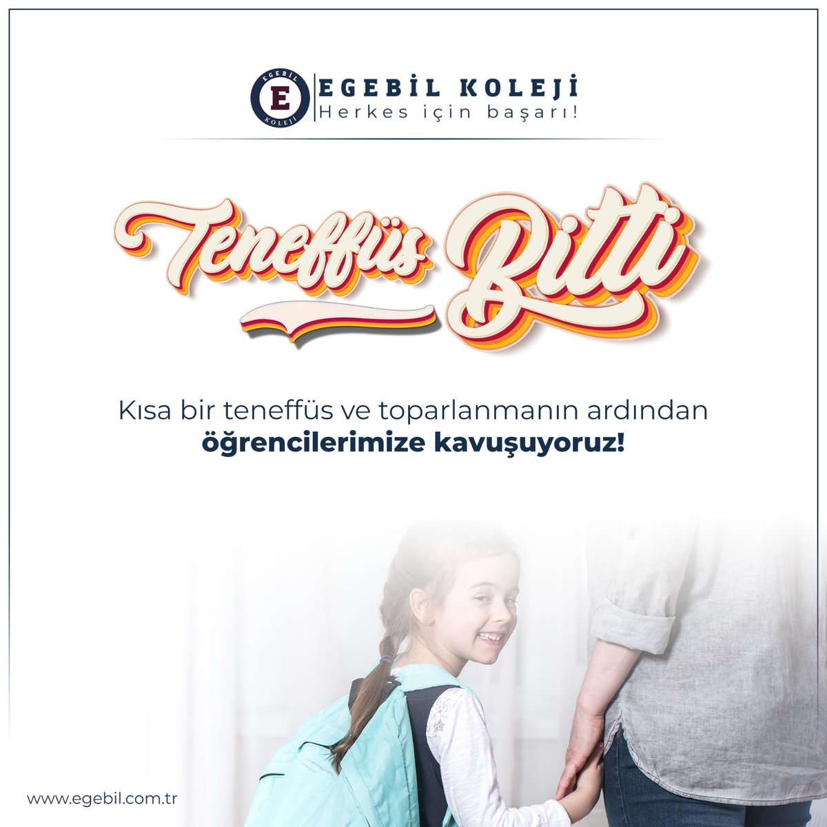 Teneffüs bitti! Öğrencilerimize kavuşmanın heyecanı ile hız kesmeden öğrenmeye ve öğretmeye devam ediyoruz!

#egebilyılı #egebil #eğitim #kolej #özelokul