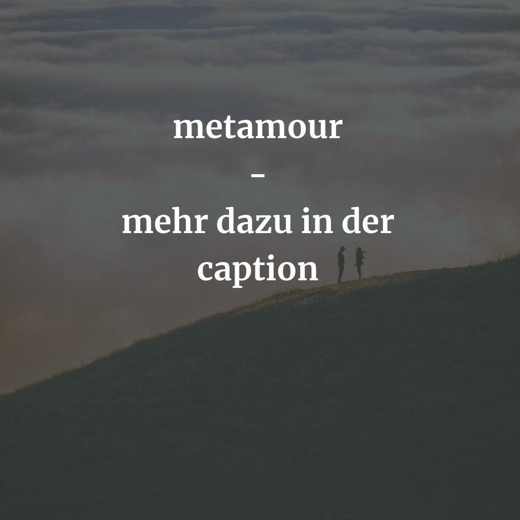 Oliver_Lippert's tweet image. metamour - und, was ist das schon wieder?

Nicht oft, wird aber wohl auch verwendet und zwar für "In a polyamorous relationship, one's partner's partner, with whom one is not directly involved." (ift.tt/u64bWNO)

#metamour #polyamorie #polyamory #love #liebe #insagoo…