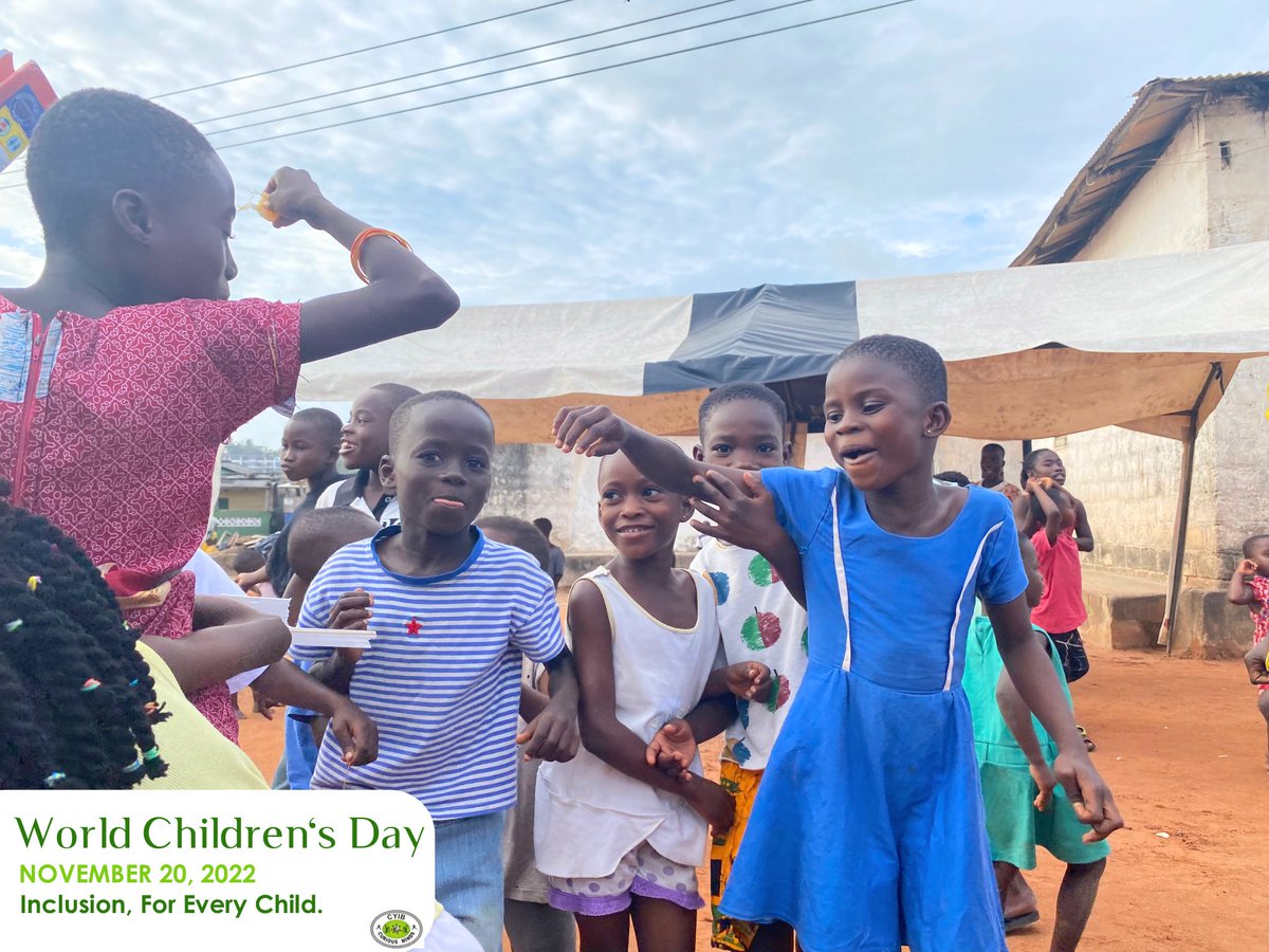 #ForEveryChild:
📚Education
🏥Health
⛑️Protection
👨‍👩‍👧‍👦Inclusion

This #WorldChildrensDay and everyday, let’s commit to increasing investments toward protecting the rights of all children, and ensure that no child irrespective of their difference, is left behind.

#CMGhana