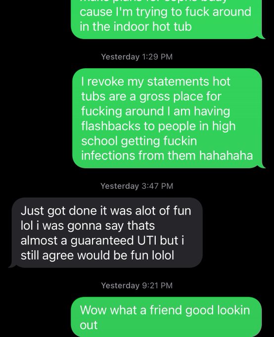It&rsquo;s cool to fuck your friends cause they care to not get you a UTI 🙃 https://t.co/0qfeWNZyjV<a href="/tag/nofilter"class="tags"><span>#nofilter</span></a><a href="/tag/homealone"class="tags"><span>#homealone</span></a><a href="/tag/funnyfeet"class="tags"><span>#funnyfeet</span></a>