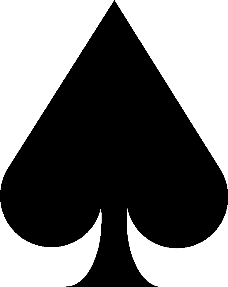 PSD Symbols: Spade Filled