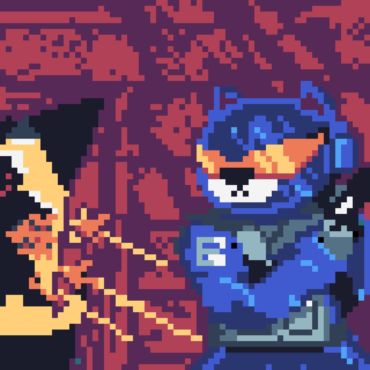 P.i.k operation
 Character: mint squads cat 

Story:

mint squads cat is sent on a quest to find a stolen reactor by the gang mache.

Price: 0.01 #ETH or(buy mint squads cat free story)
opensea.io/assets/ethereu…
#NFTshill #NFTdrops #NFTcollections #nftcommunity #NFTTHAILAND #pixel