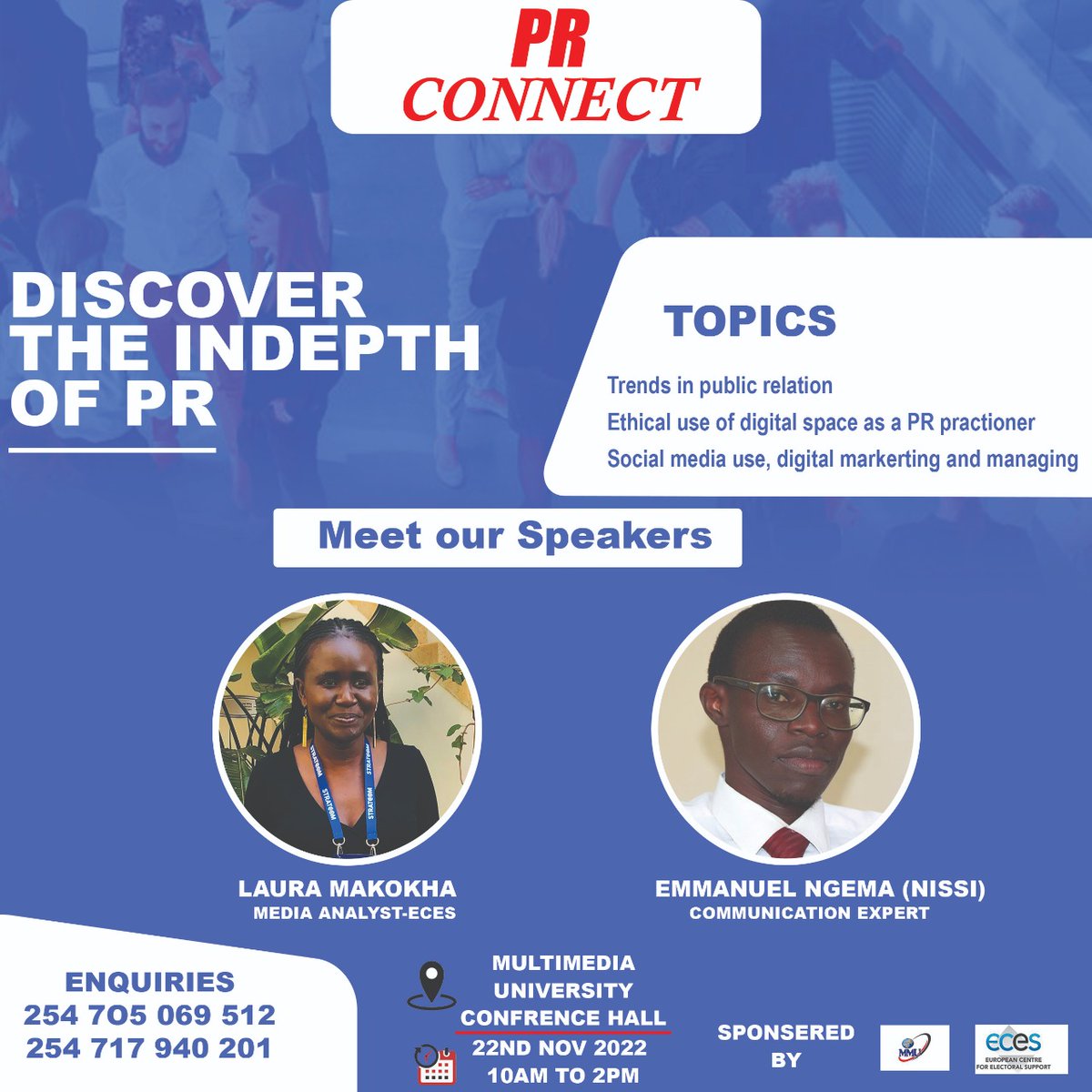 Nissi254's tweet photo. It's an honour to be invited in such a forum just before my graduation 😊. I have served as a PR Officer at @mmu3C and having worked with key state regulators. Also a Student Member with @prskkenya . #PRConnect https://t.co/jXcS1nFXsx