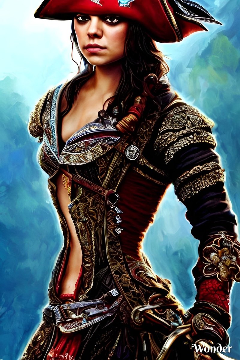 HeathenGodd70's tweet photo. Mila Kunis as Aveline de Grandpré of Assassin's Creed @wonderaiapp #Wonderai https://t.co/d9qwNh1Twt