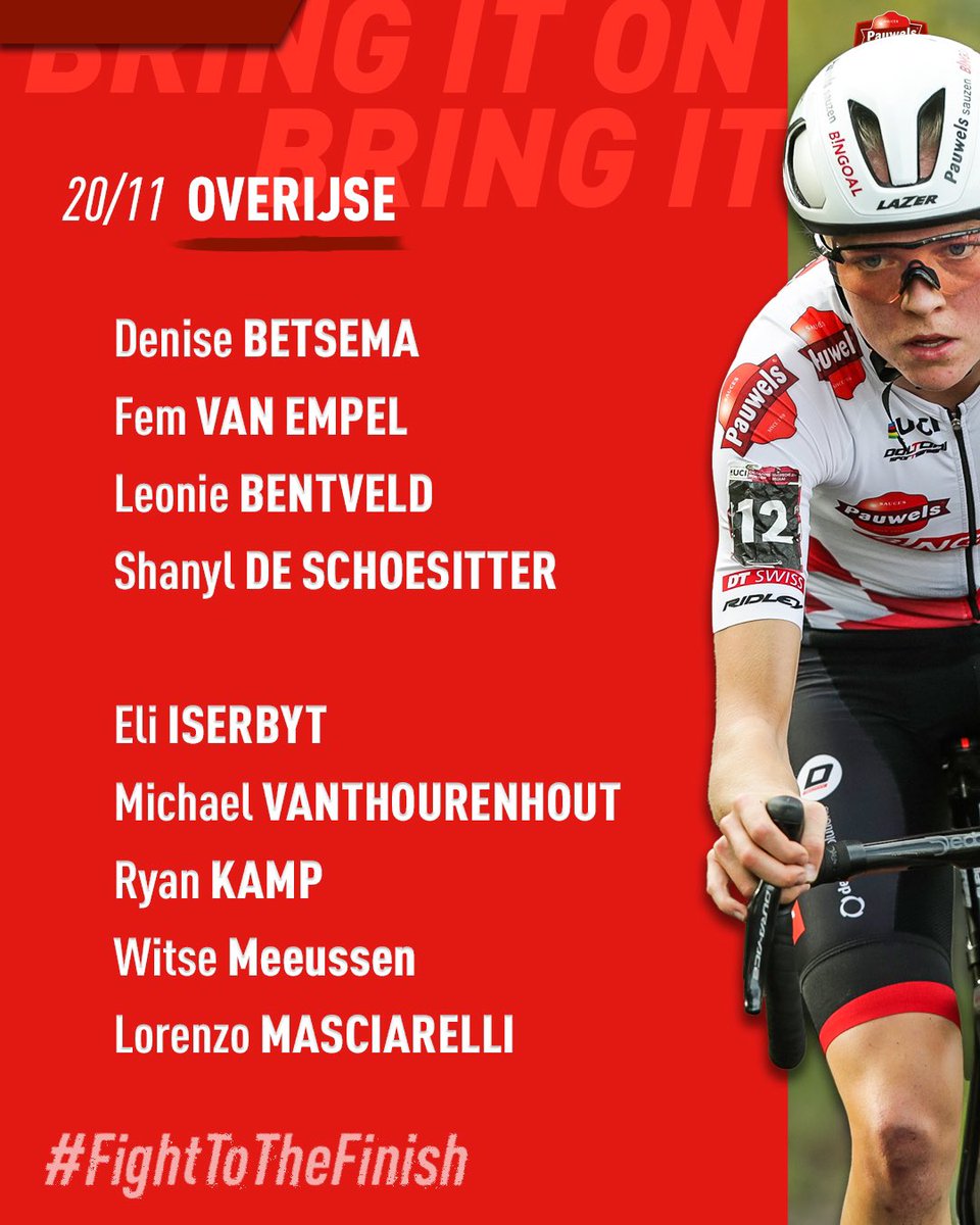 PS_CC_CT's tweet photo. WorldCup Overijse, here we come!๐๐ด
Discover below all riders from our team who have been selected!๐๐ผ
#FightToTheFinish https://t.co/DJTMaRdIjI