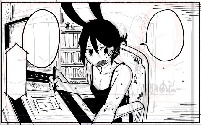 コミティア原稿やっとります。締め切り2日前 