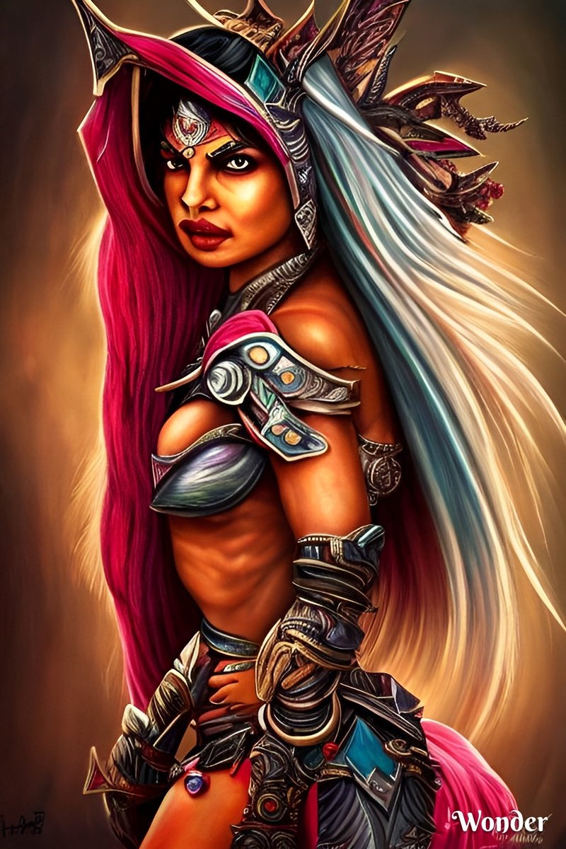 HeathenGodd70's tweet photo. Priyanka Chopra as Sylvanas Windrunner of World of Warcraft @wonderaiapp #Wonderai https://t.co/5syCDeEQHl