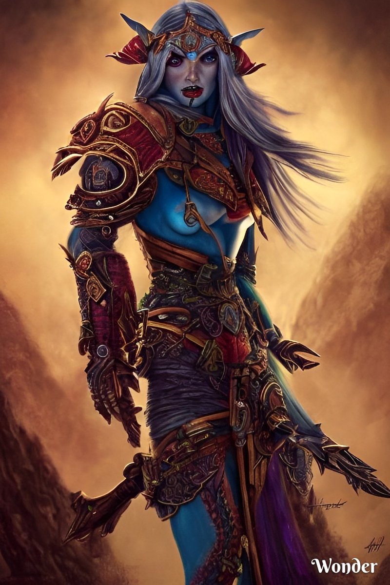 HeathenGodd70's tweet photo. Henry Cavill as Sylvanas Windrunner of World of Warcraft @wonderaiapp #Wonderai https://t.co/odjHbv8y9I