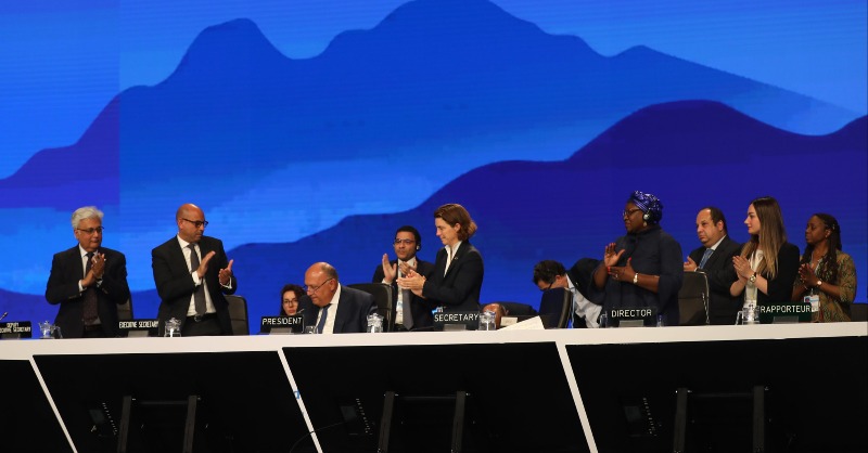 UNFCCC's tweet photo. #COP27 reached a breakthrough agreement on a new “Loss and Damage” fund for vulnerable countries.

It also resulted in countries delivering a package of decisions that reaffirmed their commitment to limit global temperature rise to 1.5°C.