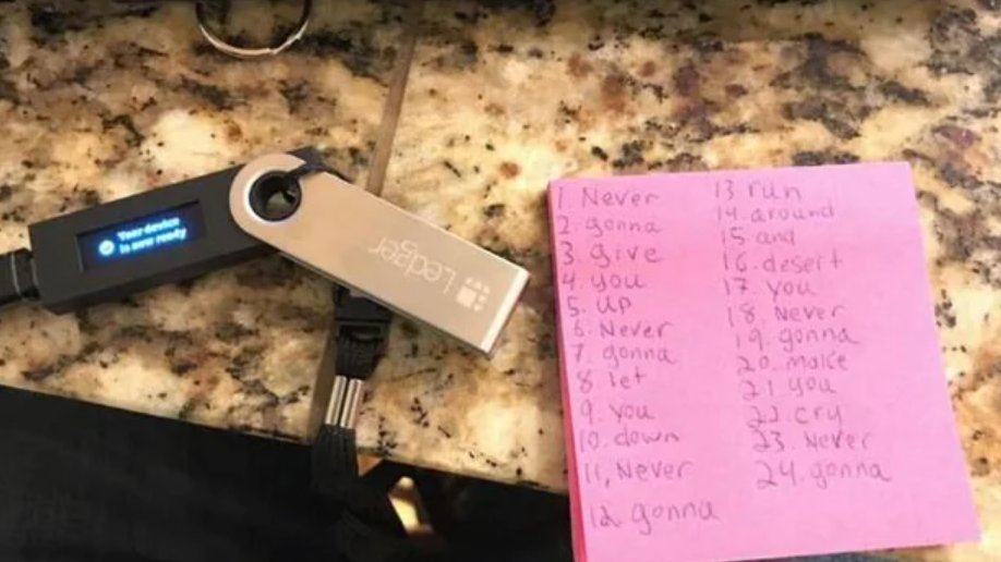 Just finished setting up my first <a href="/Ledger/">Ledger</a> ... had to get one after all the CEX drama. 🥴

Where is the best place to hide my seed phrase?