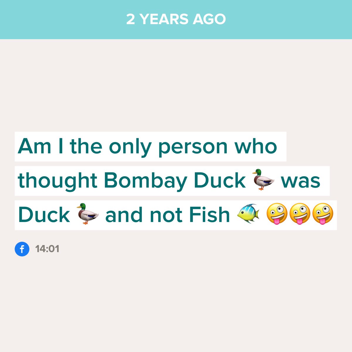 vixmccarthy43's tweet image. Am I the only one? #bombayduck